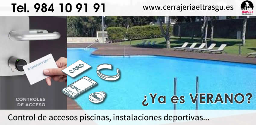 control de accesos piscinas instalaciones deportivas el trasgu