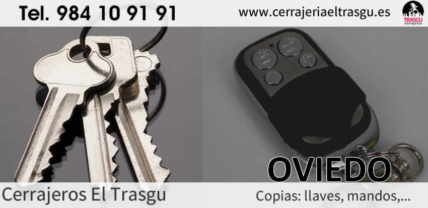 copias duplicados mandos llaves cerrajeros OVIEDO el trasgu