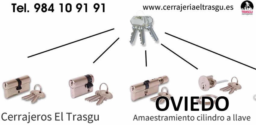 Adaptación de CILINDRO a LLAVE en OVIEDO amaestramientos cilindro llave el trasgu oviedo