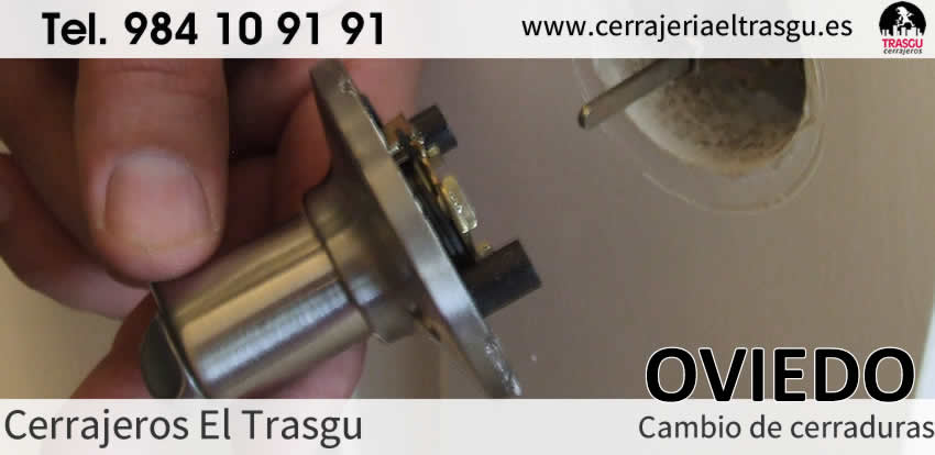 CAMBIAR cerraduras y bombines en OVIEDO cerrajeros cambio cerraduras el trasgu oviedo
