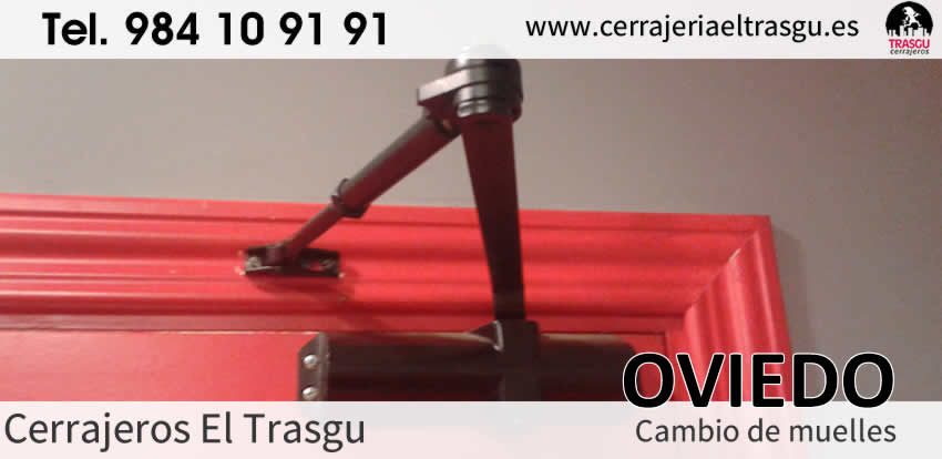 CAMBIO de Muelles cierrapuertas en OVIEDO cerrajeros cambio muelles el trasgu oviedo