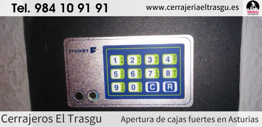 APERTURA de cajas fuertes con cerrajeros en GIJÓN